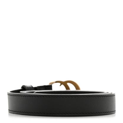 Gucci Calfskin Double G 20mm Belt 80 32 Black 2 of 8