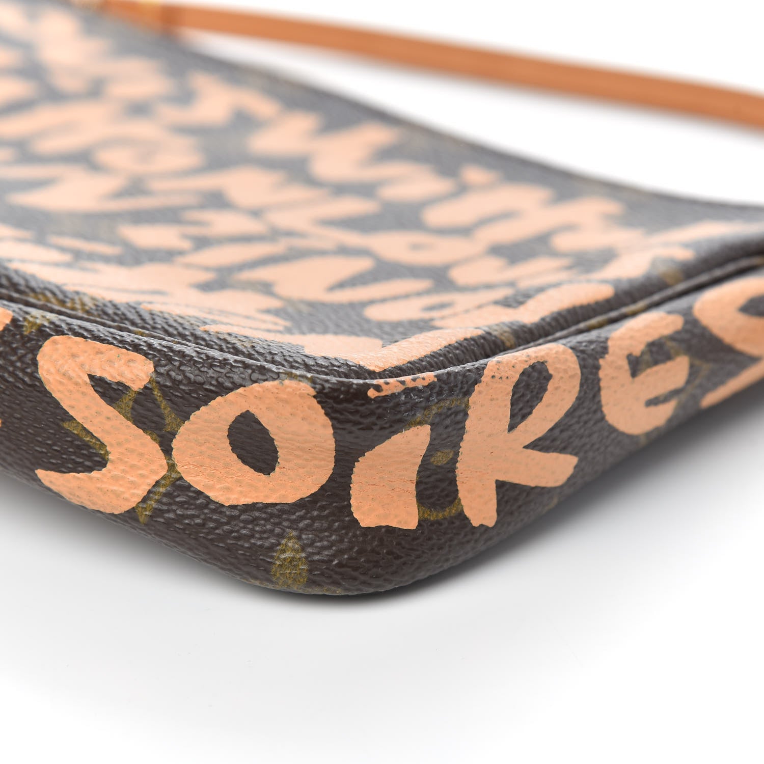 Louis Vuitton Monogram Graffiti Pochette Accessories Peach 9 of 11