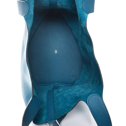 Hermes Taurillon Clemence Picotin TGM Turquoise 5 of 11