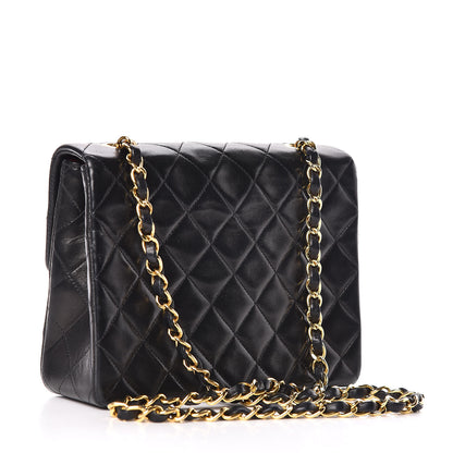 Chanel Lambskin Quilted Mini Square Flap Black 3 of 15
