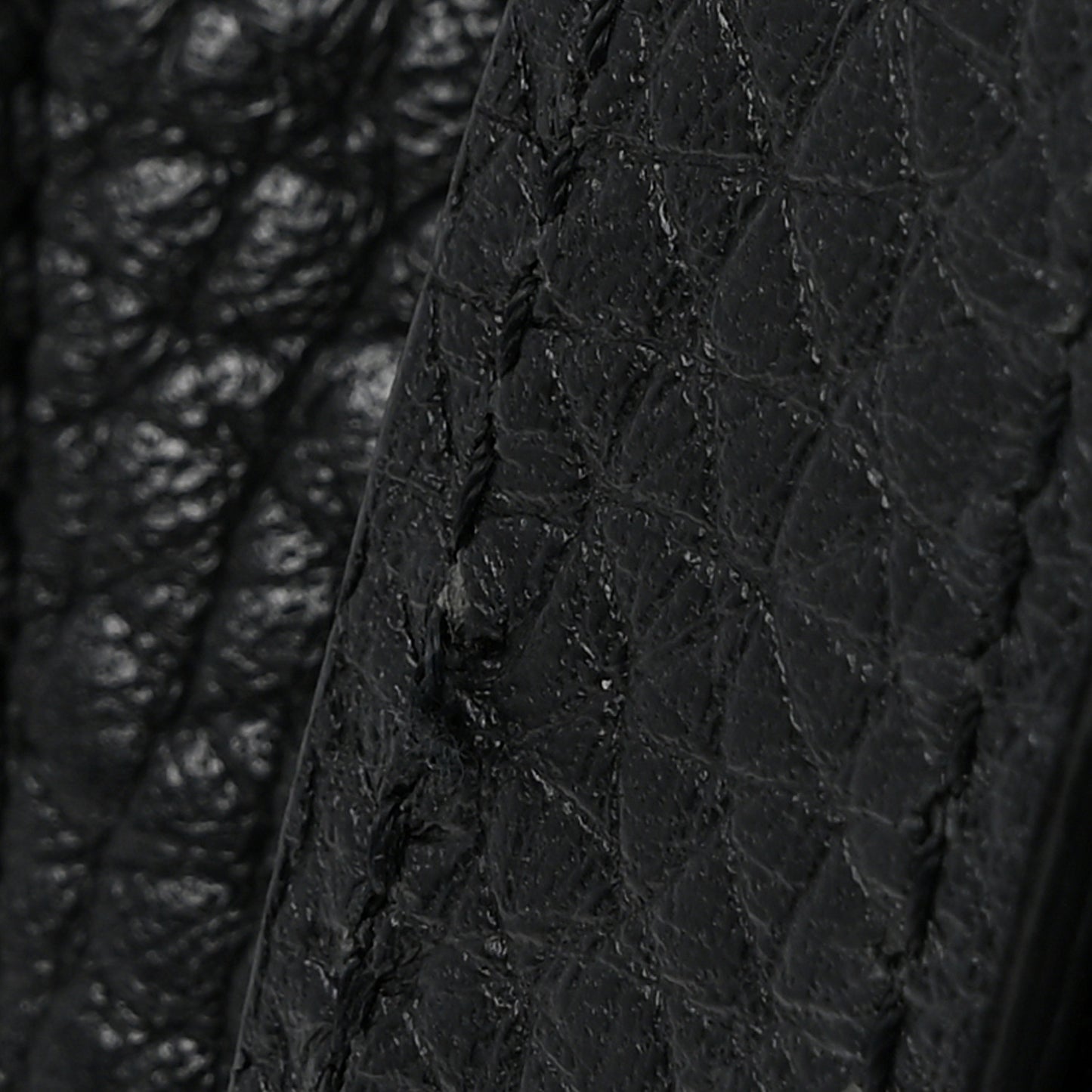 Heavy Grained Calfskin Darley Satchel Black