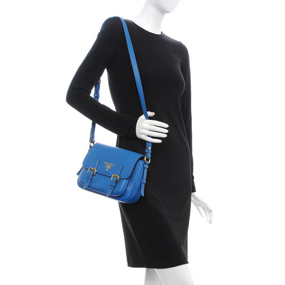 Prada Vitello Daino Messenger Bag Marea 2 of 12