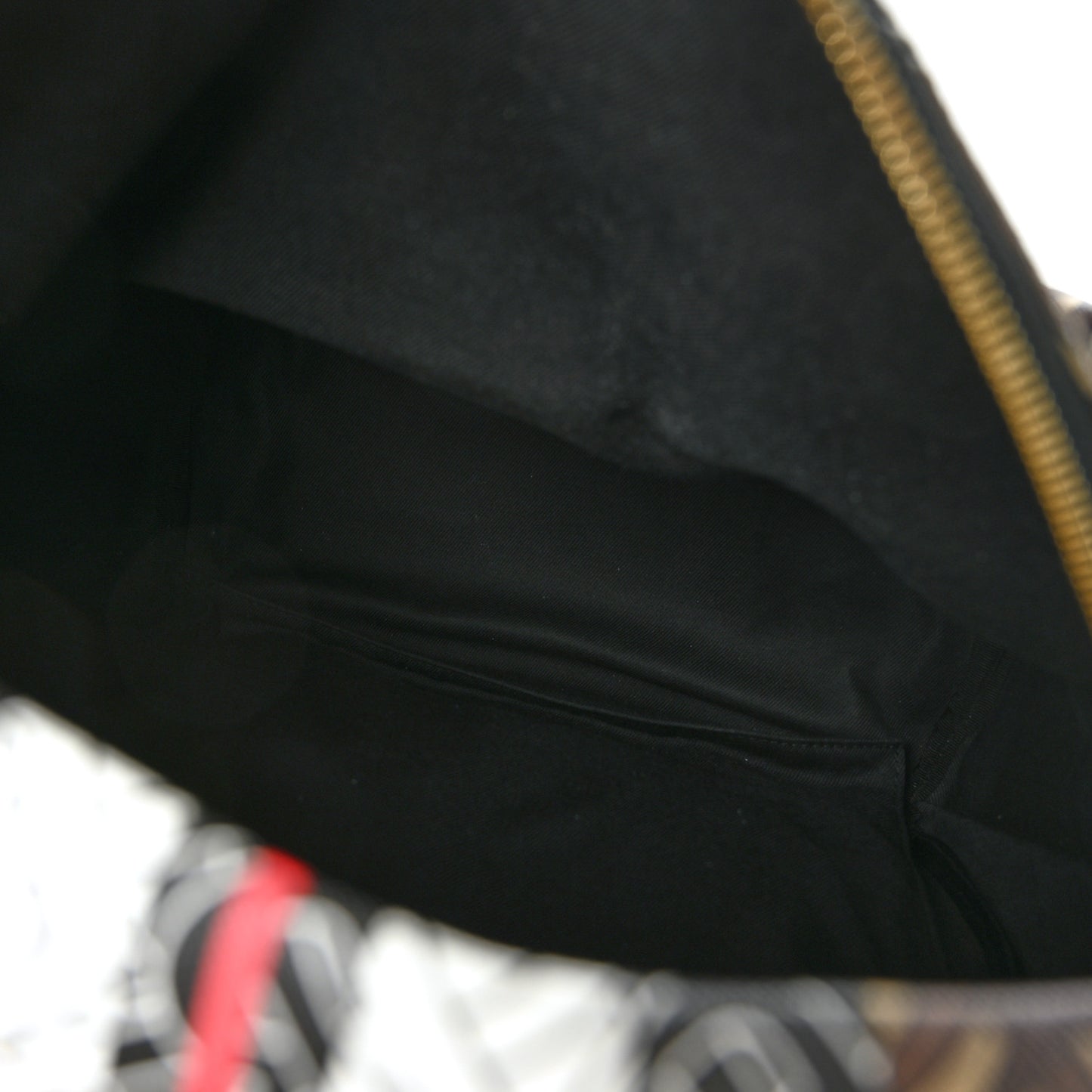 E-Canvas Monogram Stripe Backpack Bridle Brown