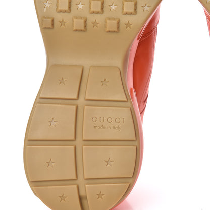 Gucci X SEGA Calfskin Logo Mens Rhyton Sneakers 12 Deep Orange 7 of 10
