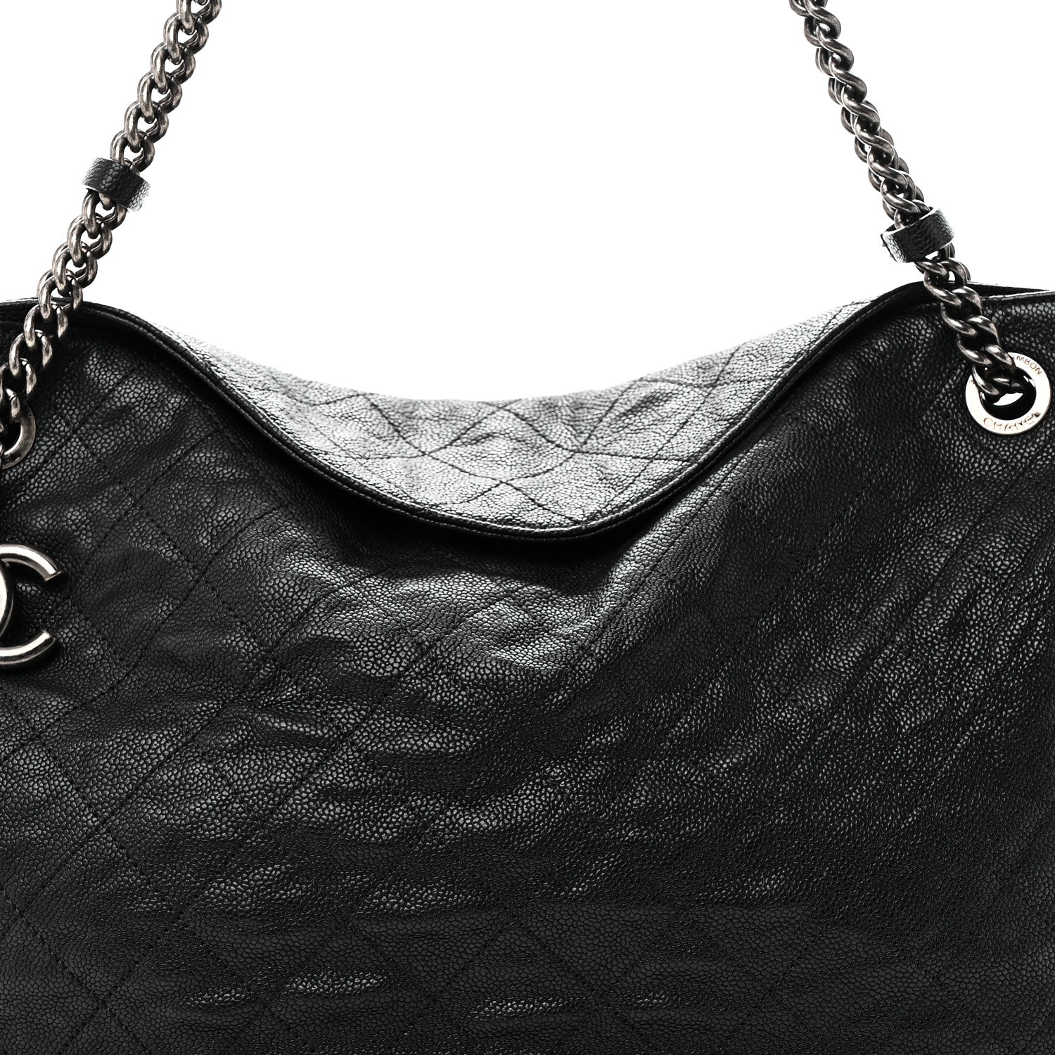 Chanel Caviar Quilted Simply CC Hobo Black 8 of 10