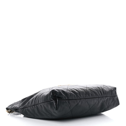 Chanel Shiny Calfskin Quilted Chanel 22 Black 5 of 12