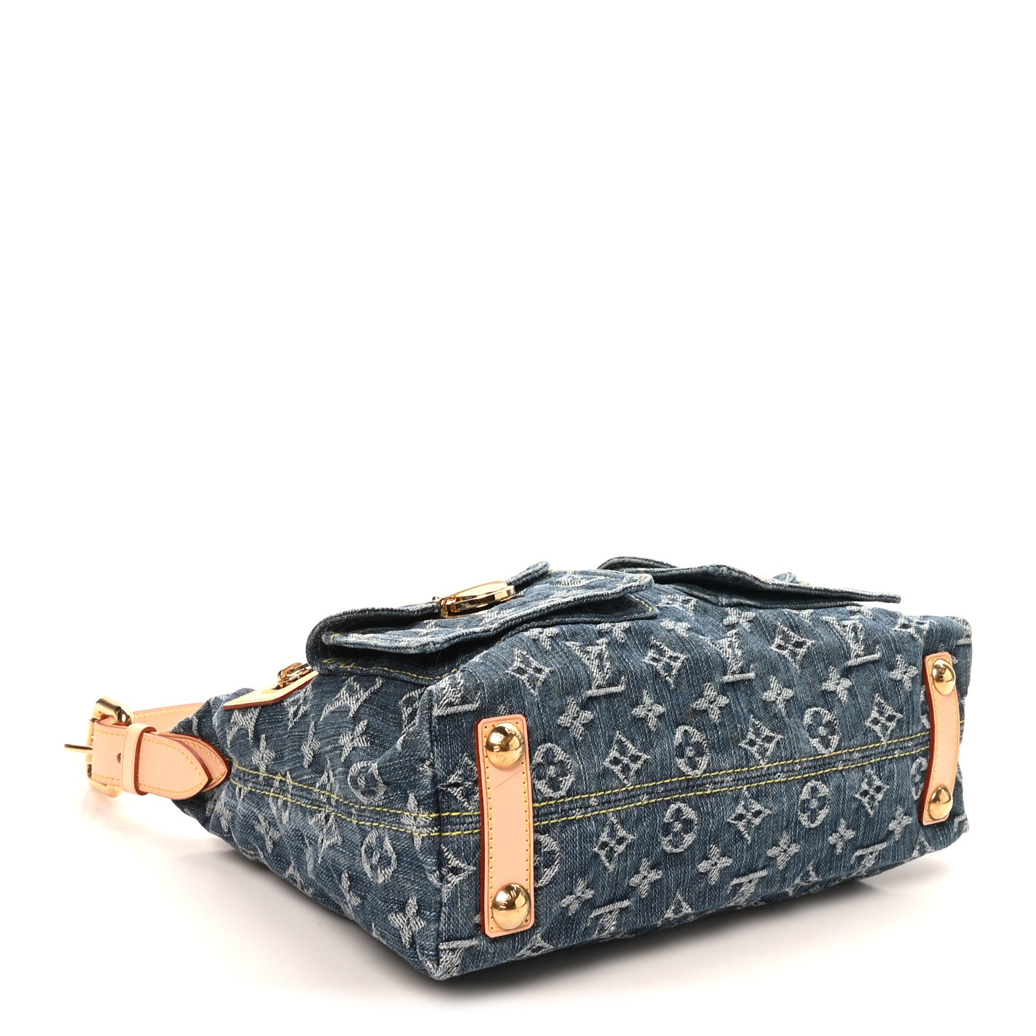 Louis Vuitton Monogram Denim Baggy PM Blue 4 of 10