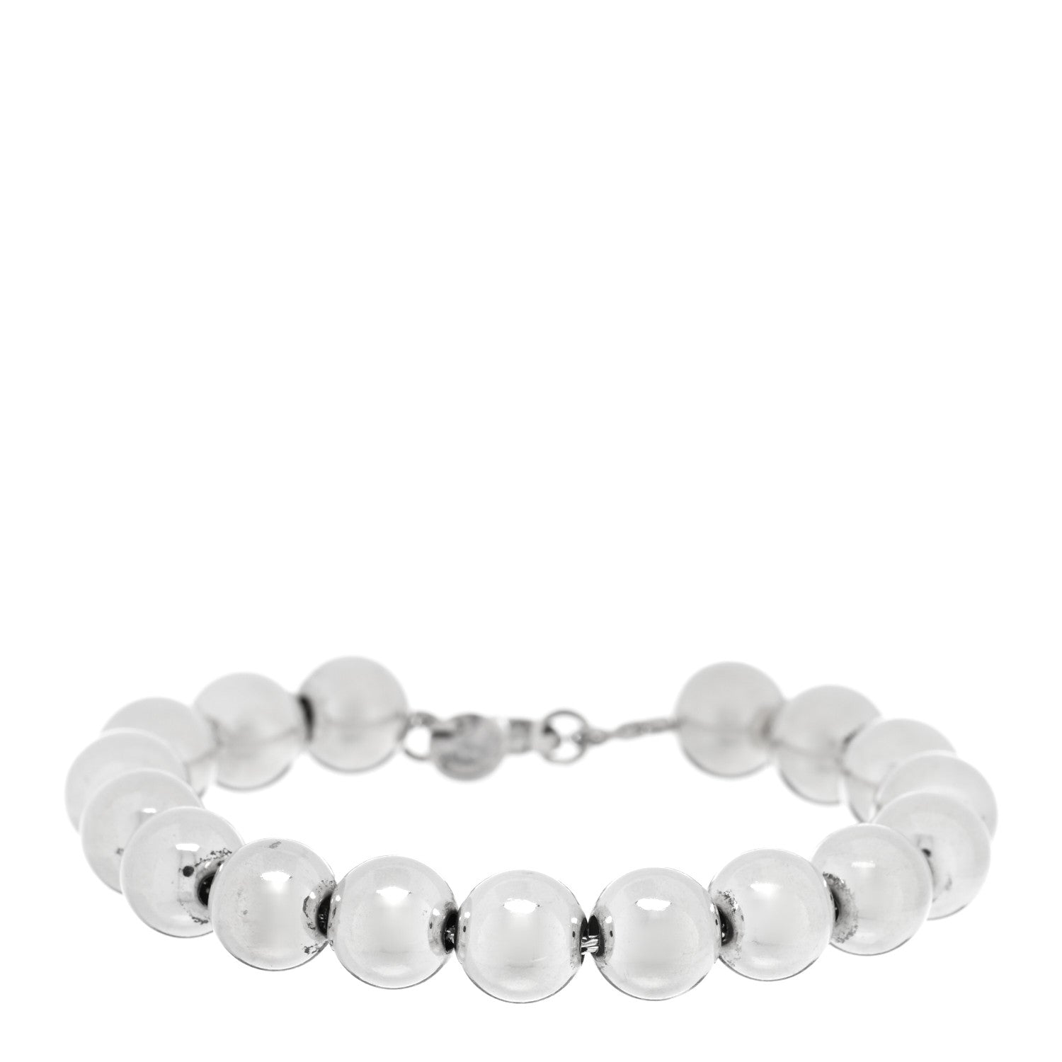 Tiffany Sterling Silver 10mm HardWear Ball Bracelet 1 of 3