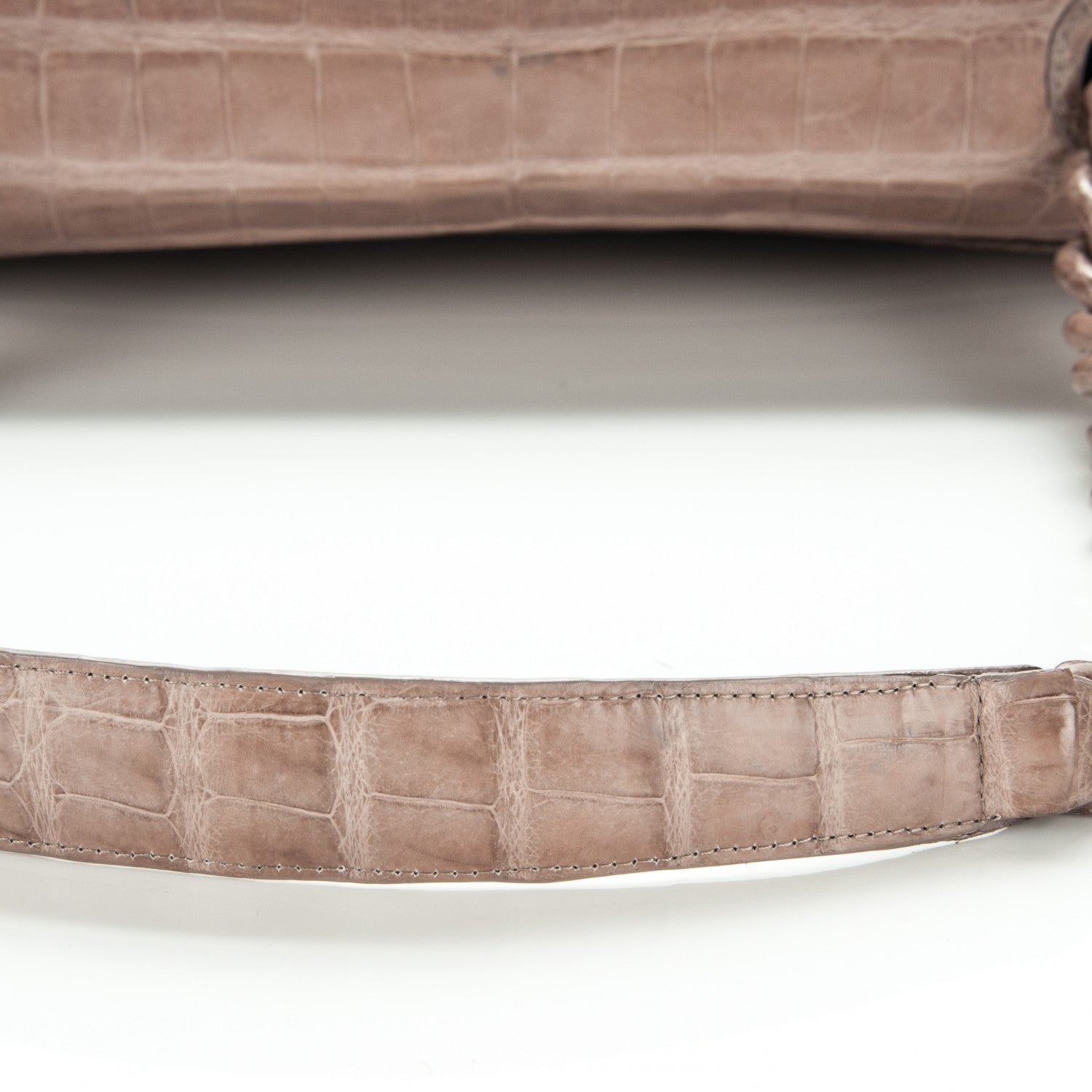 Nancy Gonzalez Crocodile Chain Flap Bag Nude Matte 7 of 11