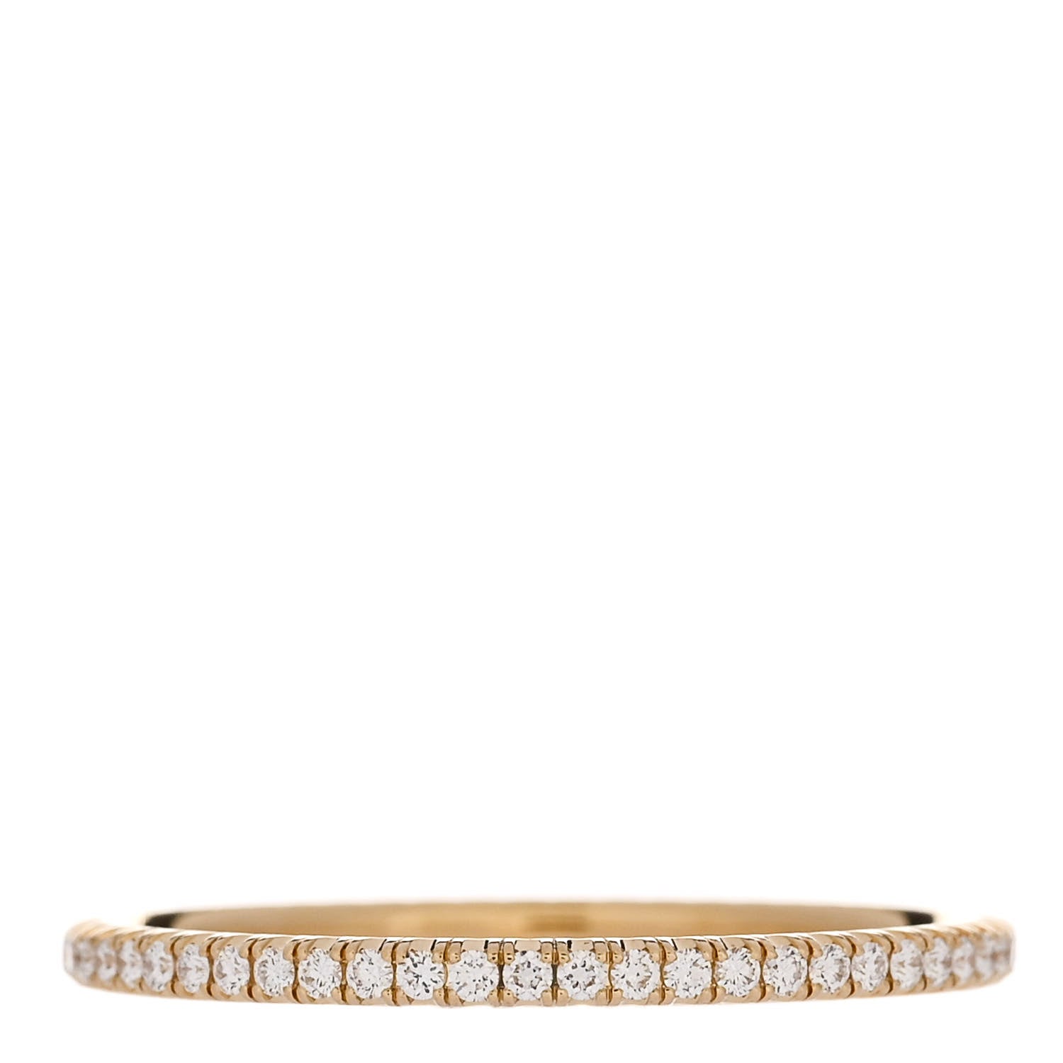 Cartier 18K Yellow Gold Diamond 1.5mm Etincelle de Cartier Wedding Band Ring 60 9 3 of 5