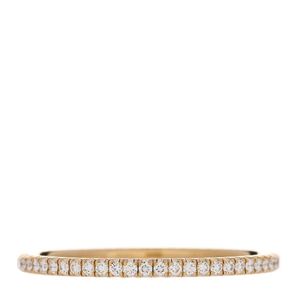 Cartier 18K Yellow Gold Diamond 1.5mm Etincelle de Cartier Wedding Band Ring 60 9 3 of 5