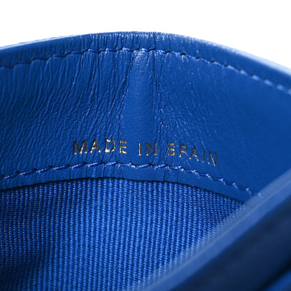 Chanel Caviar Quilted Card Holder Blue 7 of 10