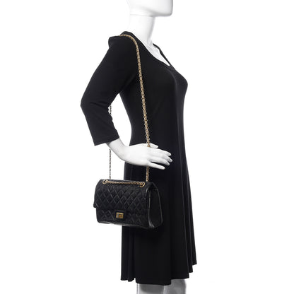 Chanel Aged Calfskin Quilted 2.55 Reissue 225 Flap Black 2 of 10