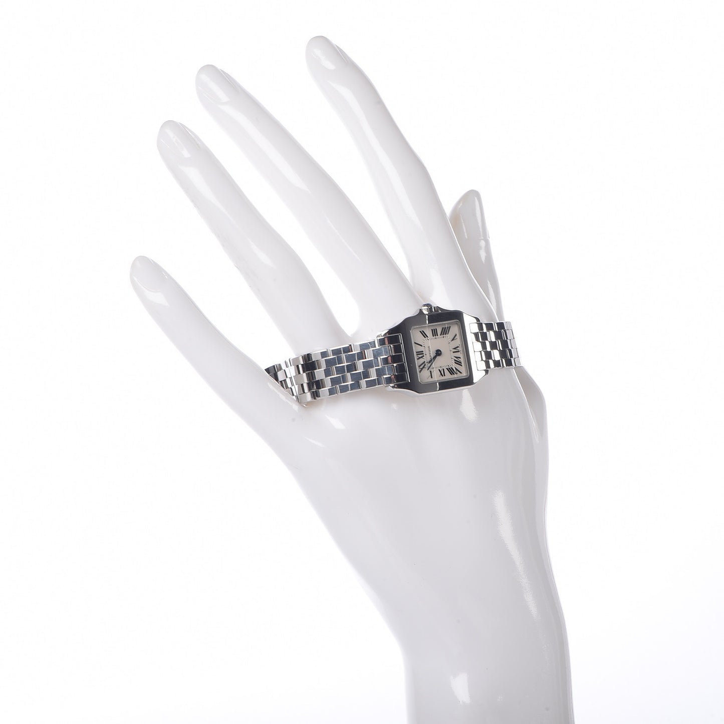Stainless Steel 20mm Santos Demoiselle Quartz Watch