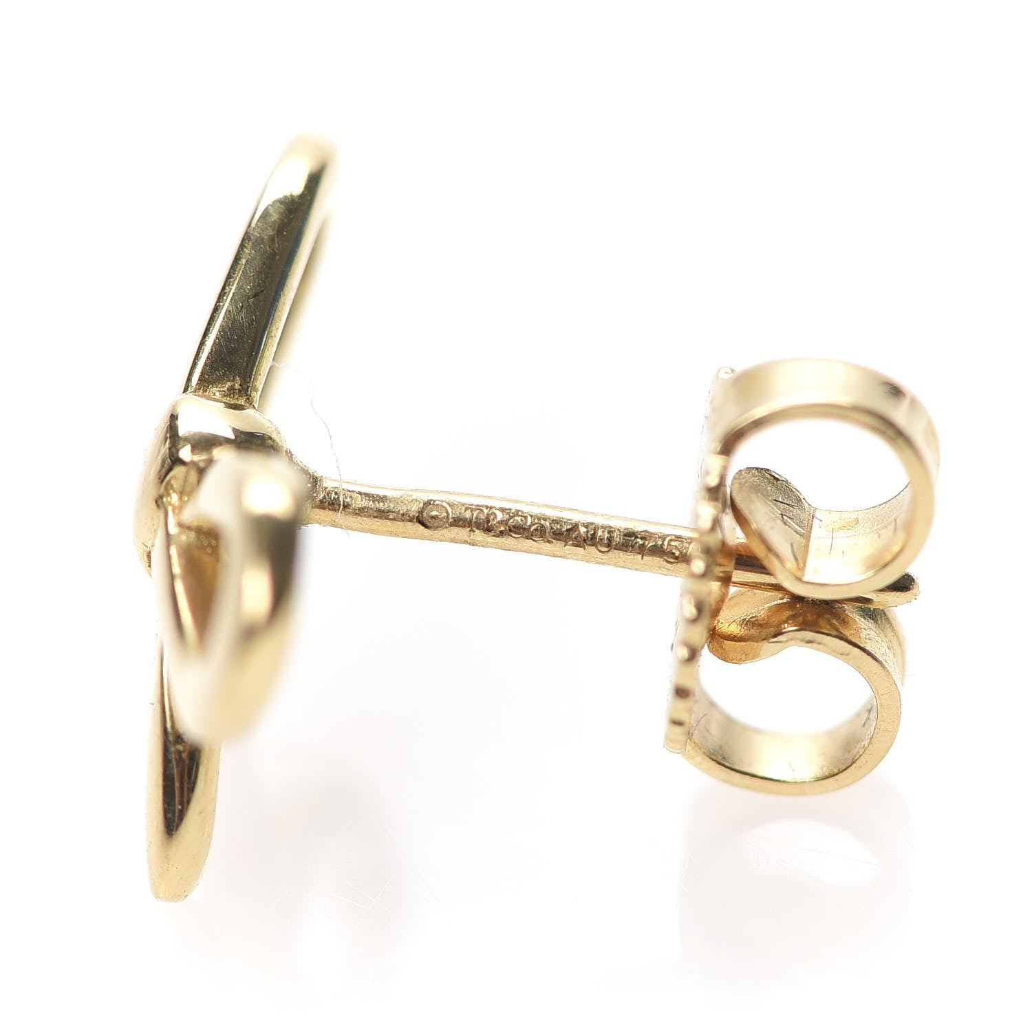 Tiffany 18K Yellow Gold Bow Earrings 4 of 4
