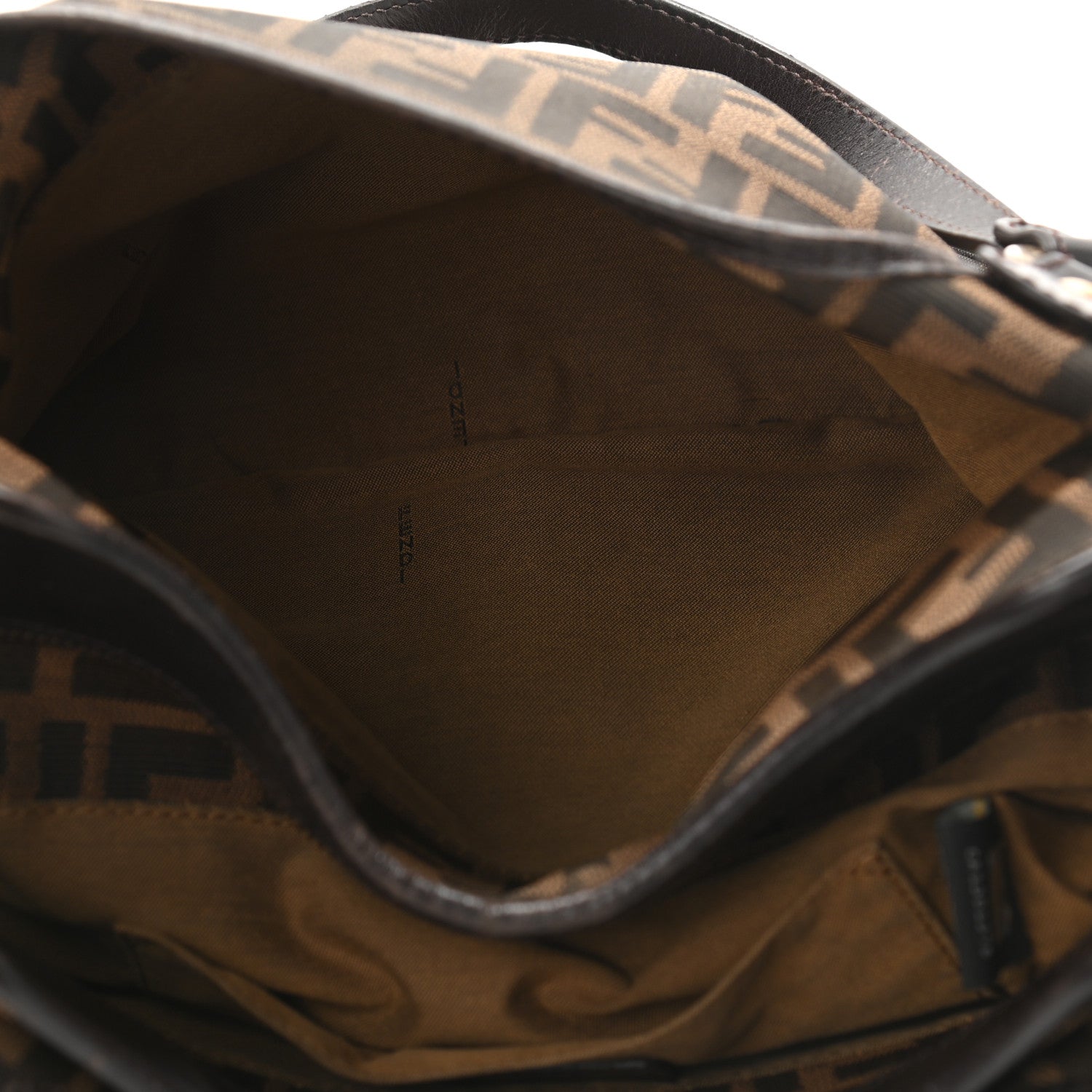 Fendi Zucca Small Chef Shopping Tote Tobacco Moro 6 of 20