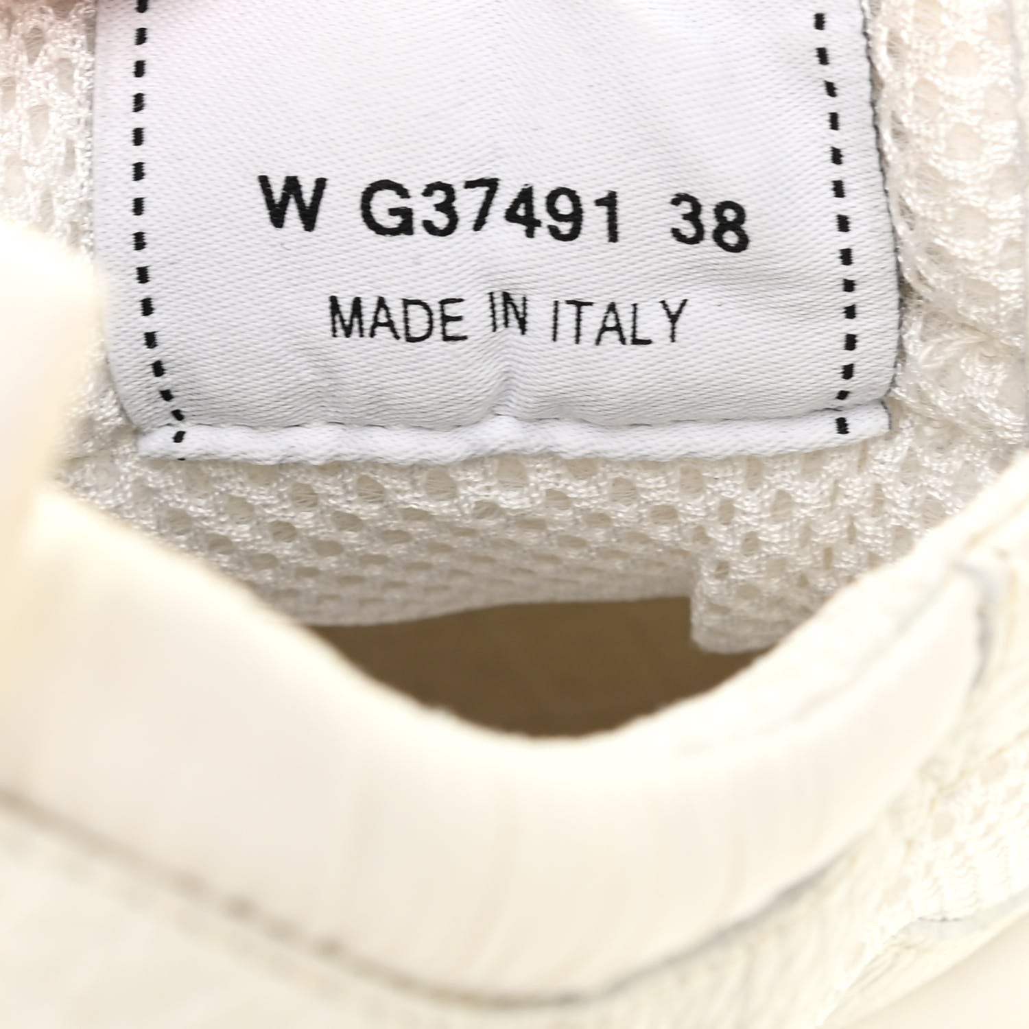 Chanel Calfskin Mesh Lycra Suede Womens Logo Sneakers 38 White 7 of 7
