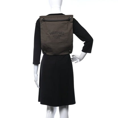 Hermes Herringbone Canvas Swift Maline Bag Kaki Ebene 2 of 7