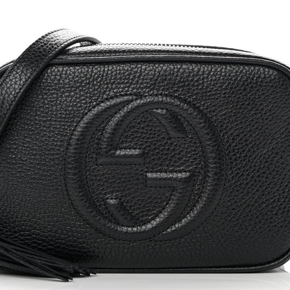 Gucci Pebbled Calfskin Mini Soho Disco Bag Black 8 of 10
