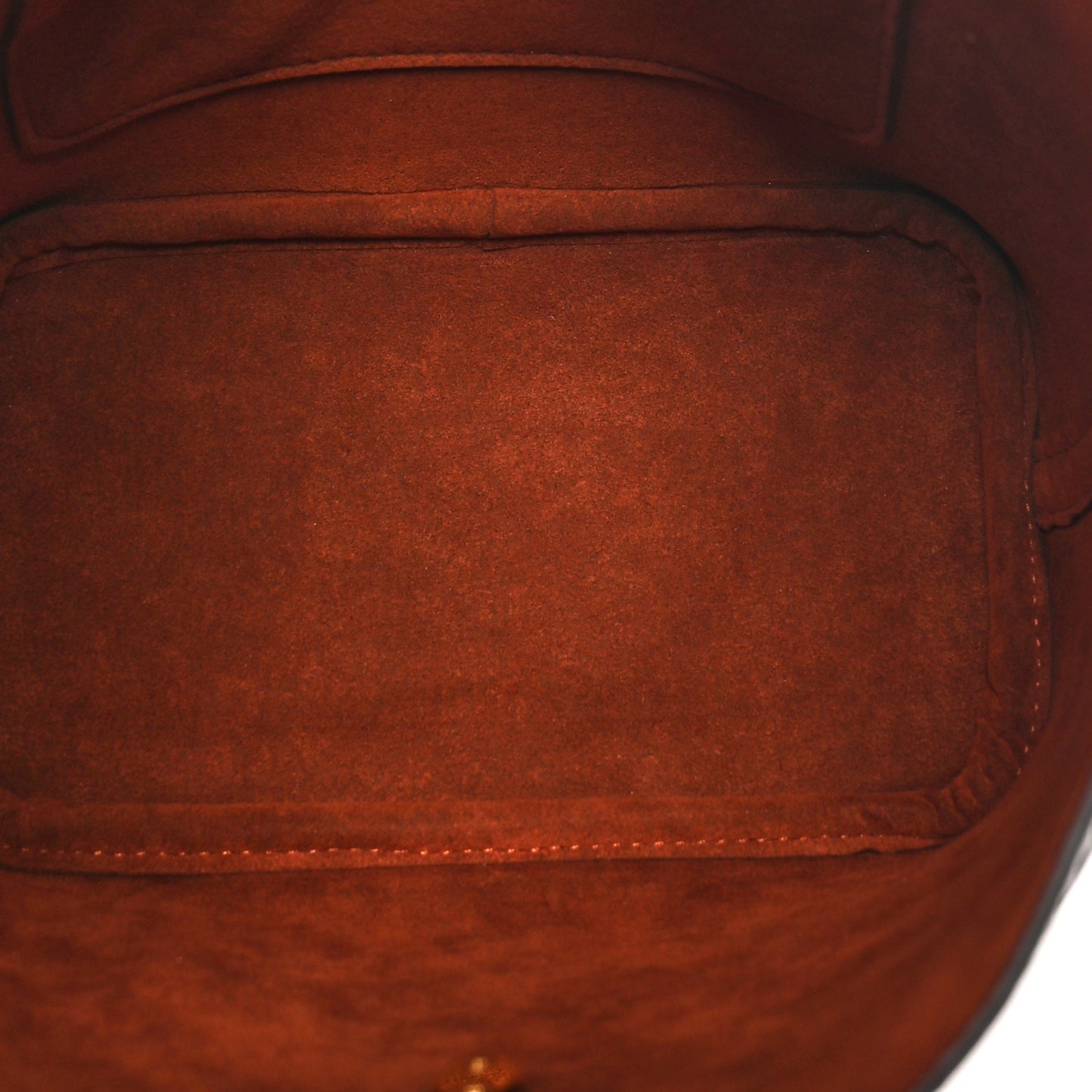 Calfskin Lock and Walk Bucket Cognac