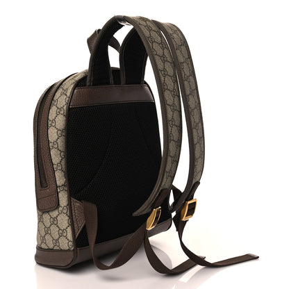 Gucci X DISNEY GG Supreme Monogram Web Three Little Pigs Ophidia Dome Backpack Beige New Acero 3 of 12