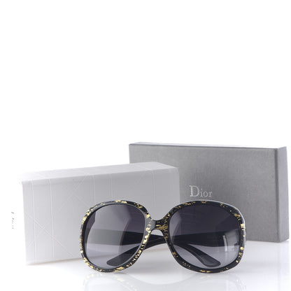 Christian Dior Dior Glossy 1 Gold Leaves Sunglasses Black 10 of 10