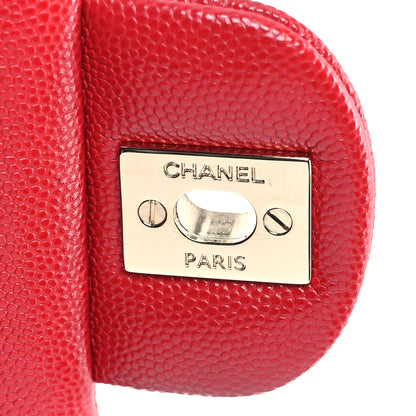 Chanel Caviar Quilted Small Double Flap Red 7 of 11