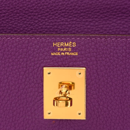 Hermes Togo Kelly Retourne 32 Anemone 6 of 15