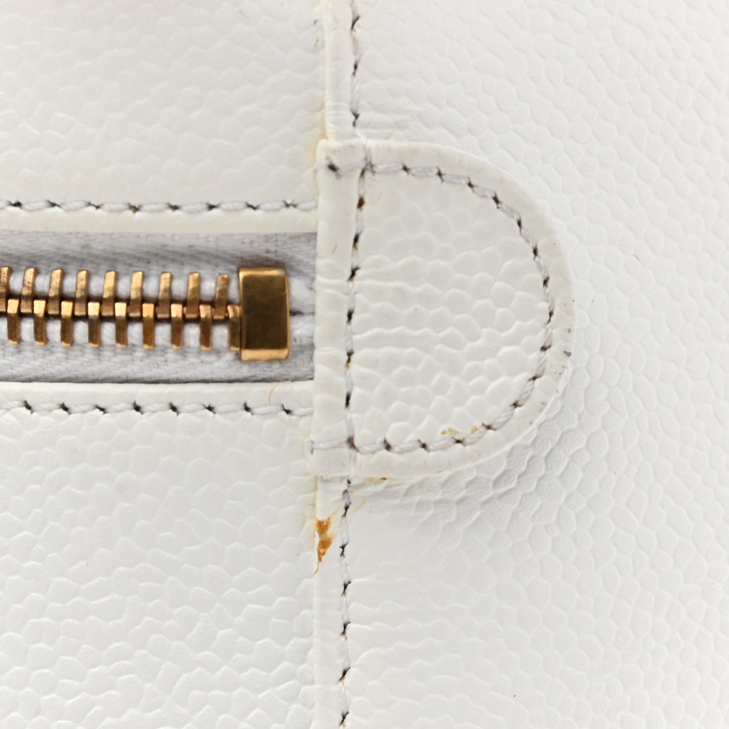 Caviar Cosmetic Vanity Bag White