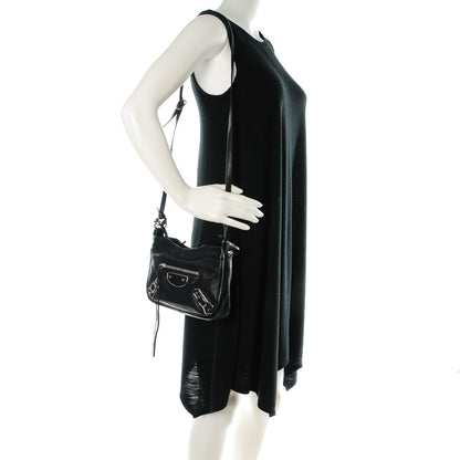 Balenciaga Chevre Silver Metallic Edge Hardware Hip Black 2 of 7