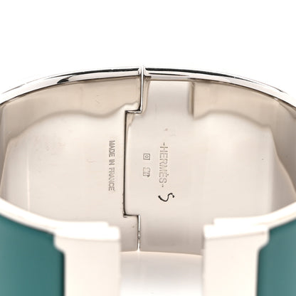 Hermes Enamel Extra Wide Clic Clac H Bracelet GM Bleuete 2 of 4