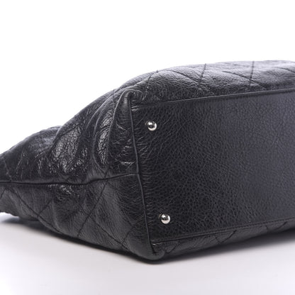 Chanel Glazed Calfskin Large On The Road Tote Black 9 of 10