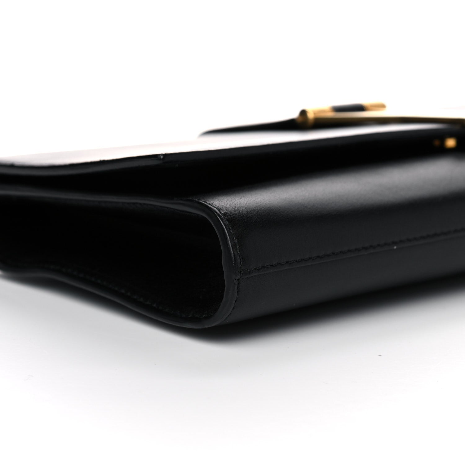 Saint Laurent Textured Calfskin Y Ligne Clutch Black 5 of 15