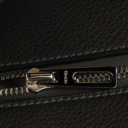 Hermes Toile Taurillon Clemence Victoria II 43 Ecru Graphite 7 of 16