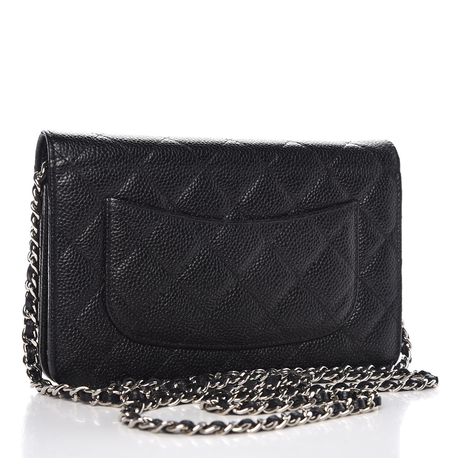 Chanel Caviar Quilted Wallet On Chain WOC Black 3 of 10