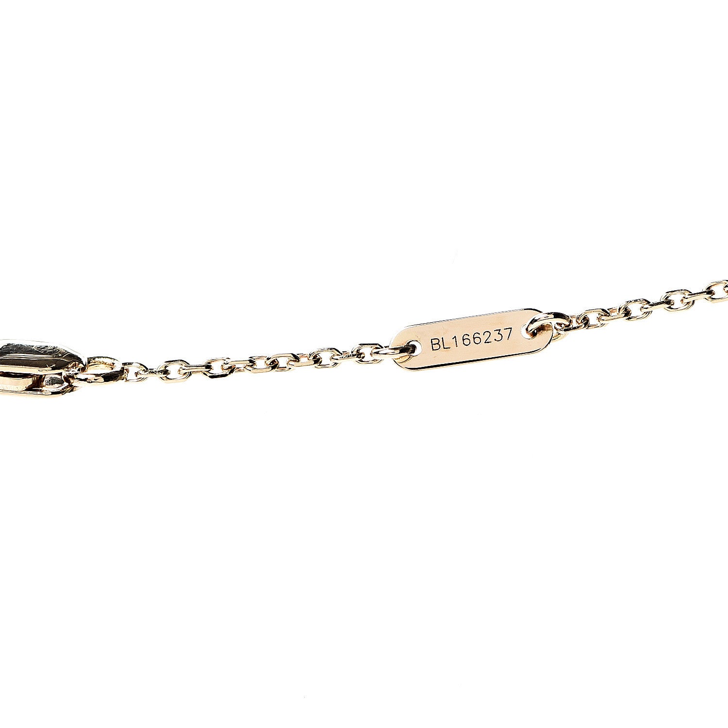 Van Cleef & Arpels 18K Yellow Gold Mother of Pearl Sweet Alhambra Pendant Necklace 6 of 6