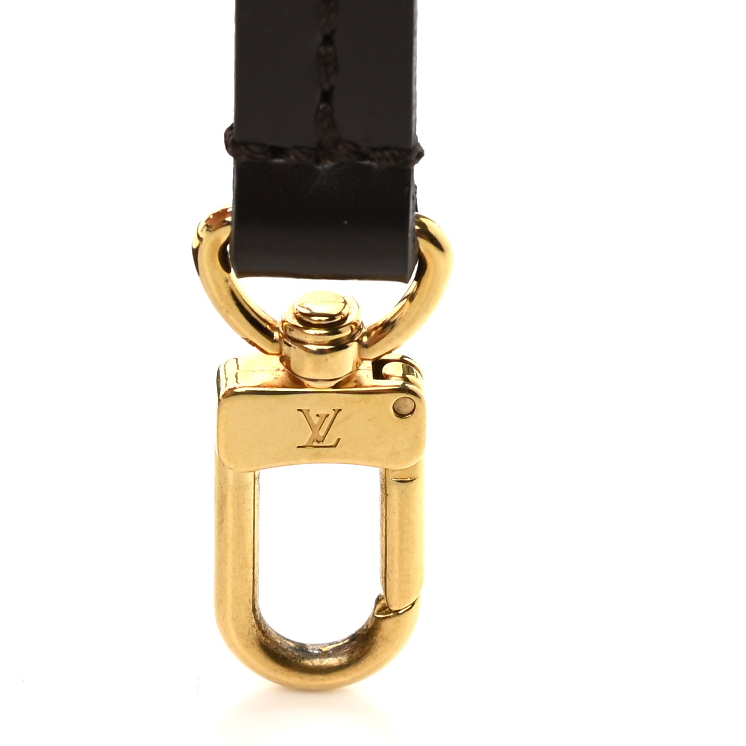 Louis Vuitton Calfskin 12mm Favorite Long Strap Brown 3 of 4