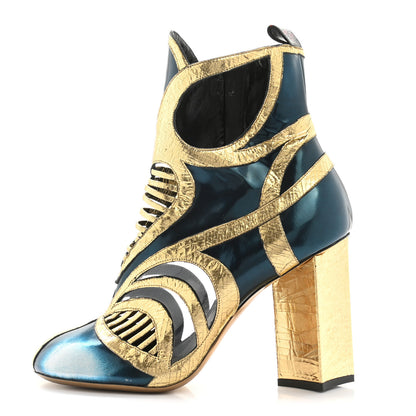 Louis Vuitton Glazed Calfskin Queen of Hearts Boots 40 1 of 19