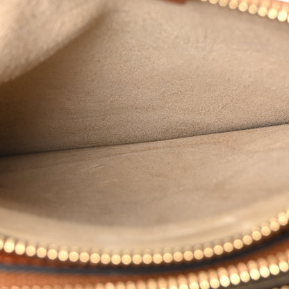Chloe Calfskin Suede Rainbow Patchwork Small Jane Fringe Bag Caramel 5 of 10