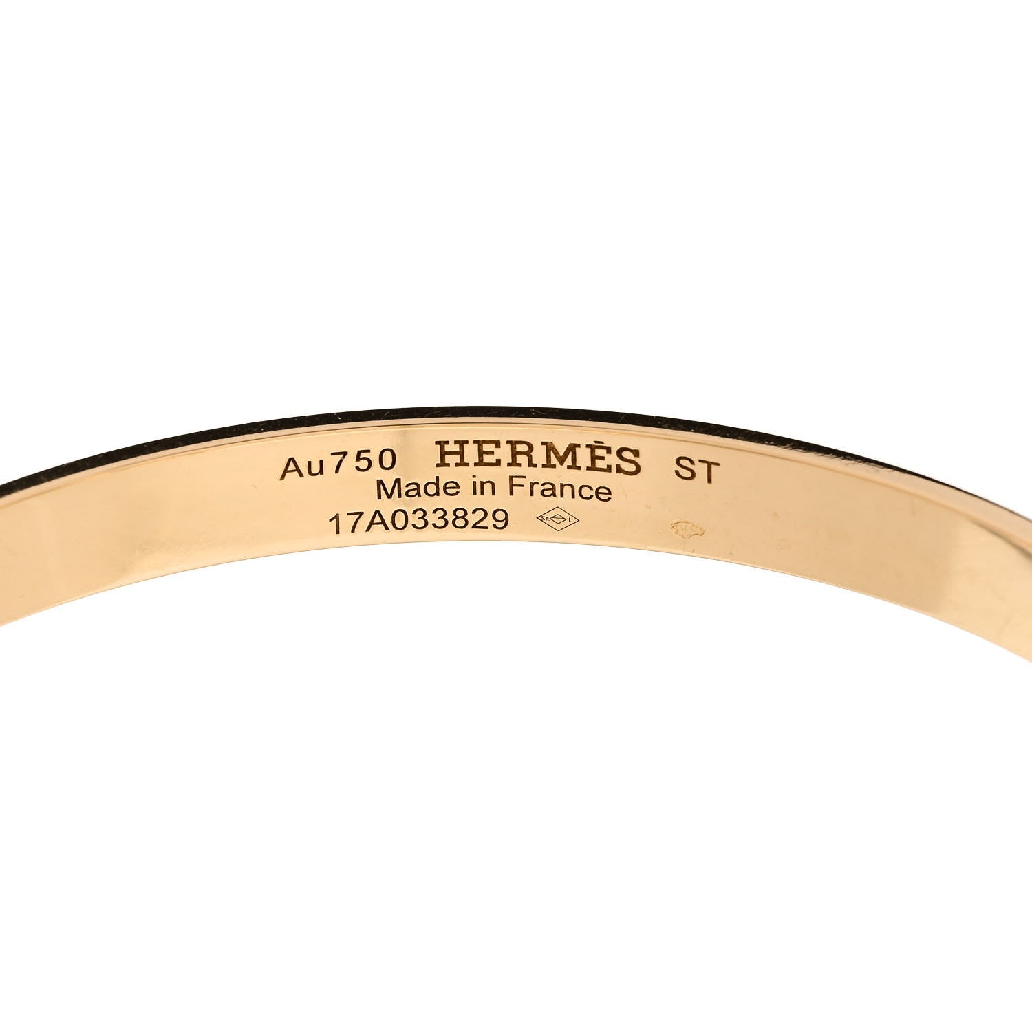 Hermes 18K Yellow Gold PM Collier De Chien Bracelet ST 3 of 3