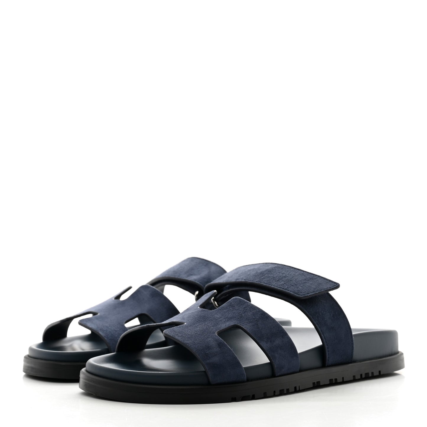 Suede Goatskin Womens Chypre Sandals 38 Bleu Celeste