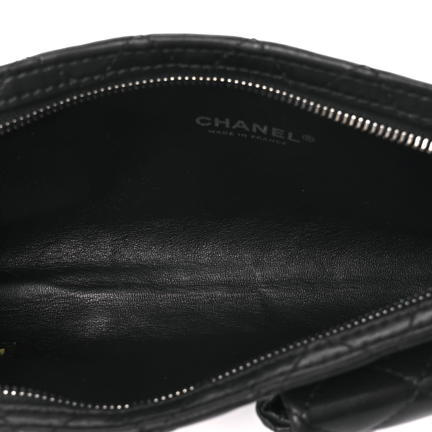 Chanel Lambskin Mineral Nights Pochette Wristlet Black 5 of 10
