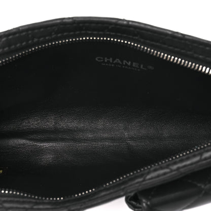 Chanel Lambskin Mineral Nights Pochette Wristlet Black 5 of 10