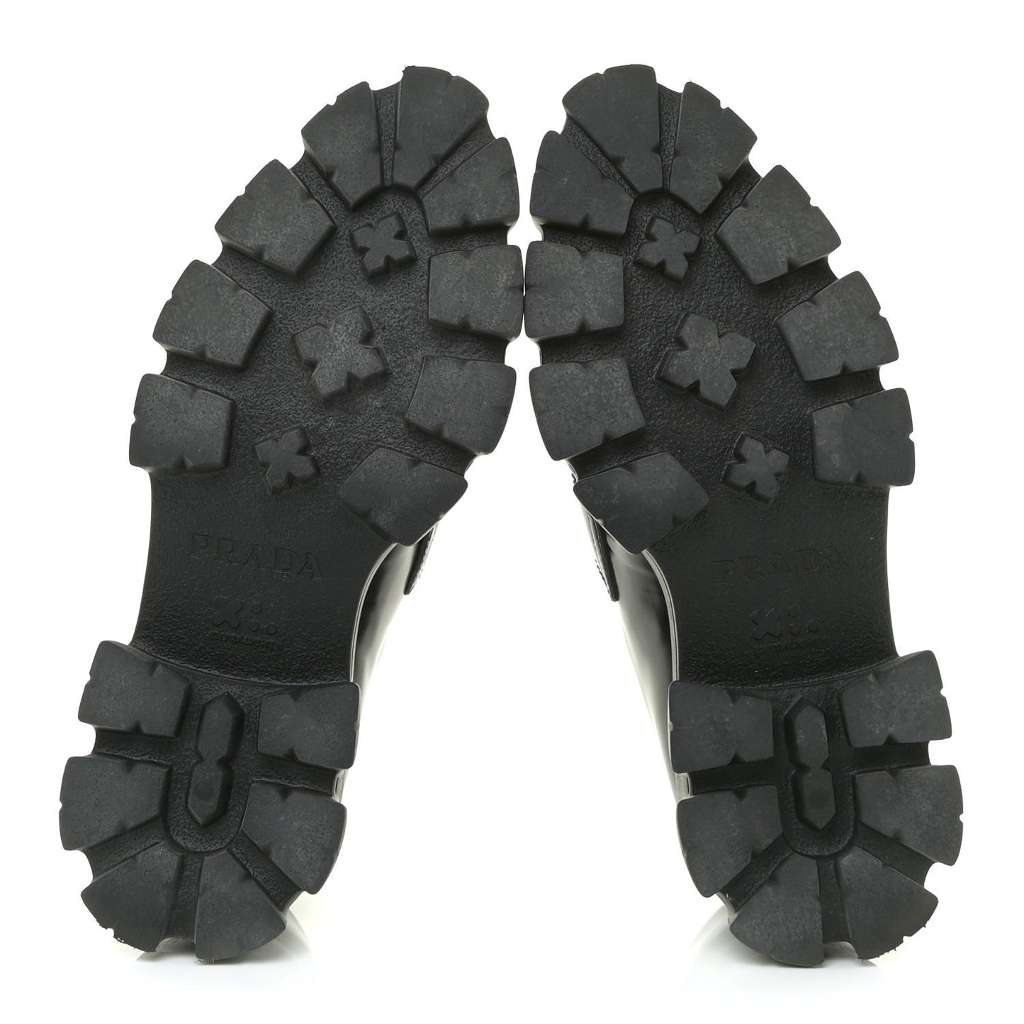 Spazzolato Triangle Logo Monolith Pointy 55mm Loafers 37.5 Black