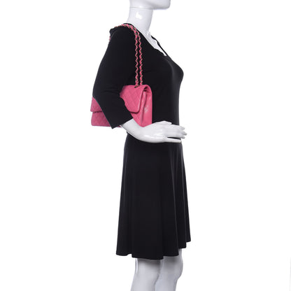 Chanel Caviar Quilted Medium Double Flap Pink 2 of 11