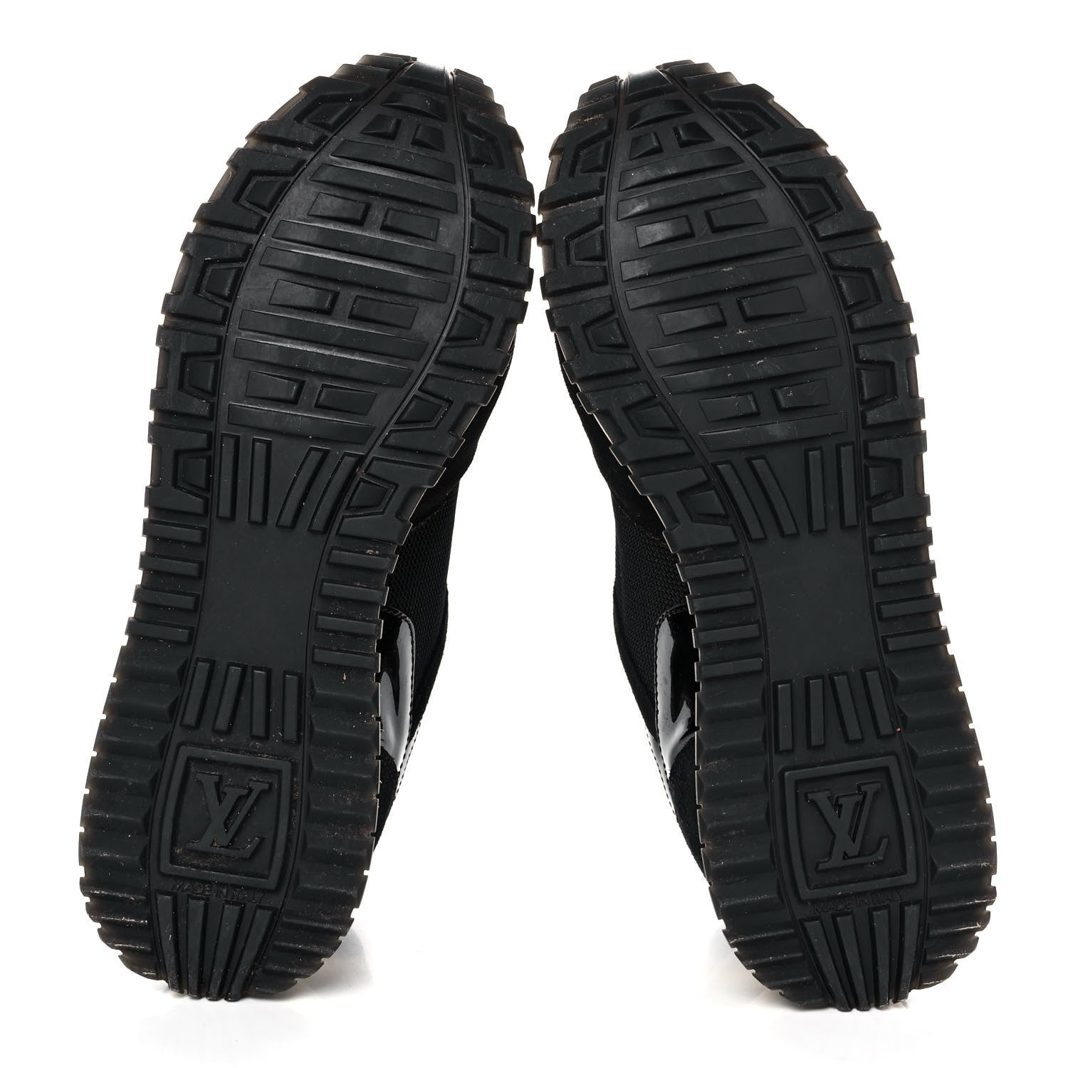 Louis Vuitton Suede Monogram Run Away Sneakers 36 Black 5 of 9