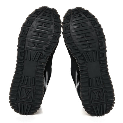 Louis Vuitton Suede Monogram Run Away Sneakers 36 Black 5 of 9