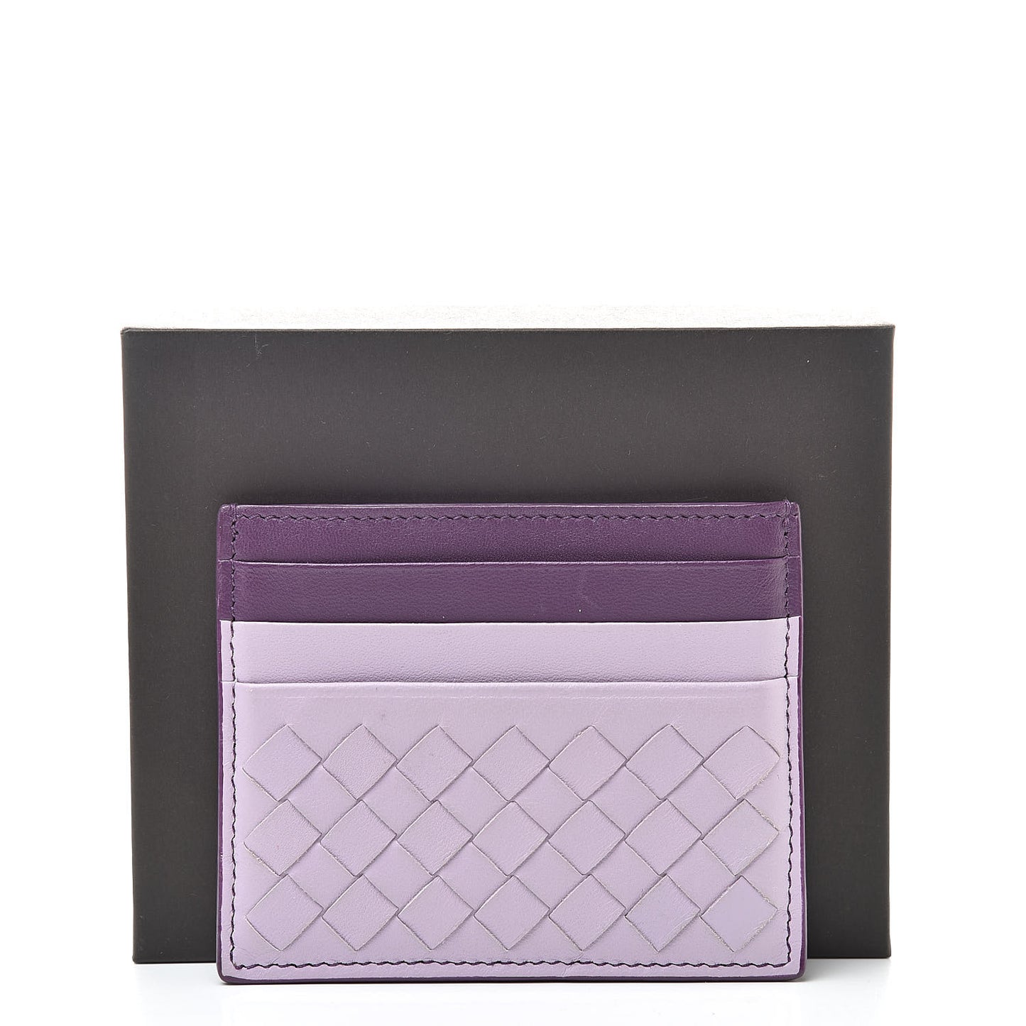 Nappa Intrecciato VN Card Case Parme Monalisa