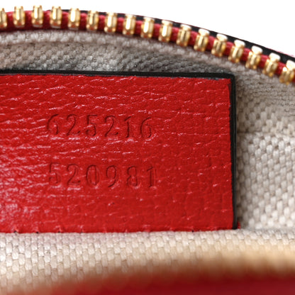 Gucci GG Supreme Monogram Apple Mini Ophidia Round Lobster Red 7 of 9