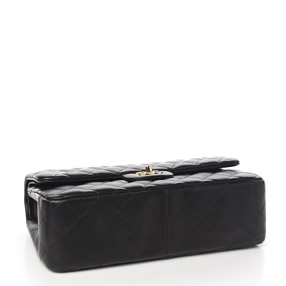 Chanel Lambskin Quilted Jumbo Double Flap Black 3 of 10